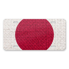 Japan Flag Pride aluminum front license plate