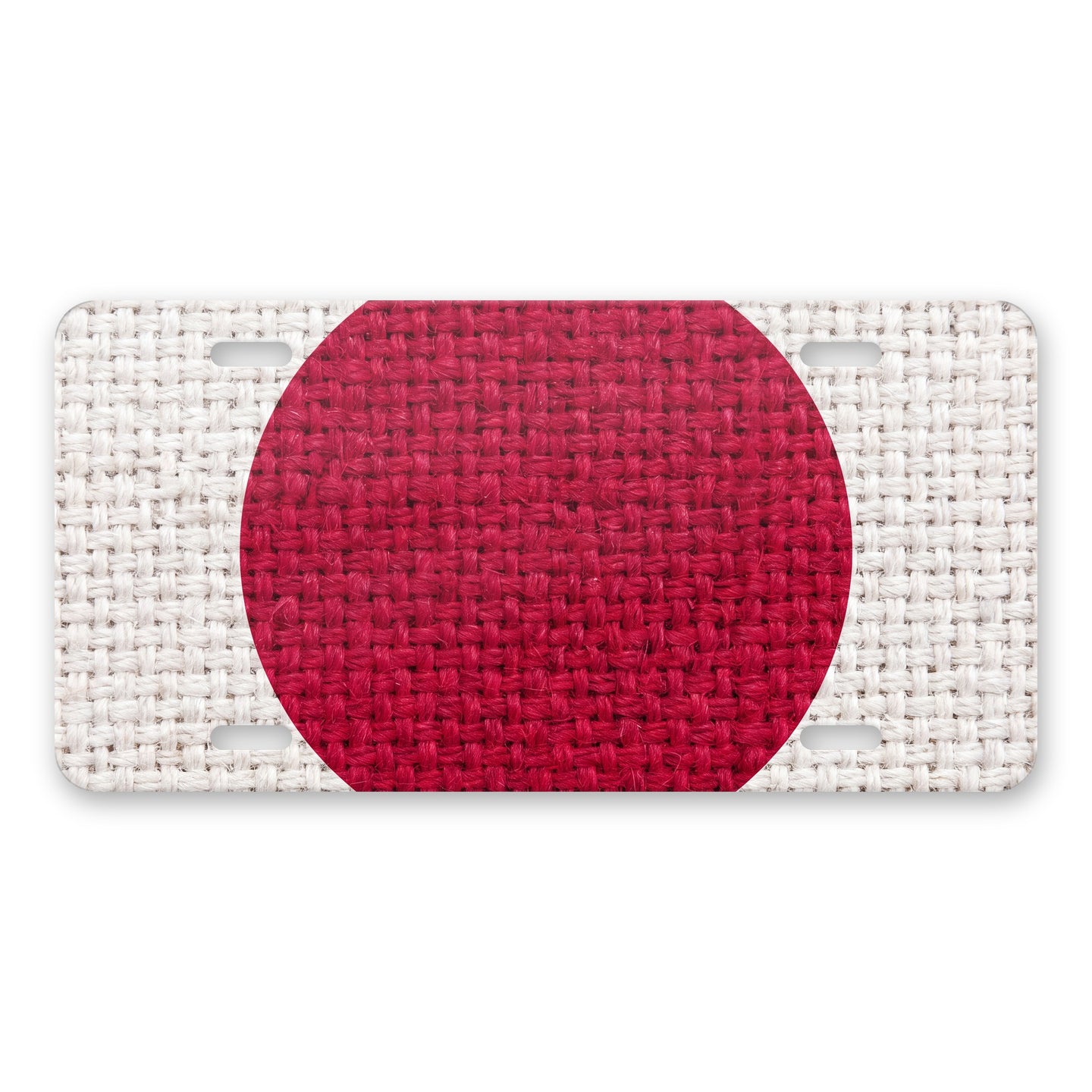 Japan Flag Pride aluminum front license plate