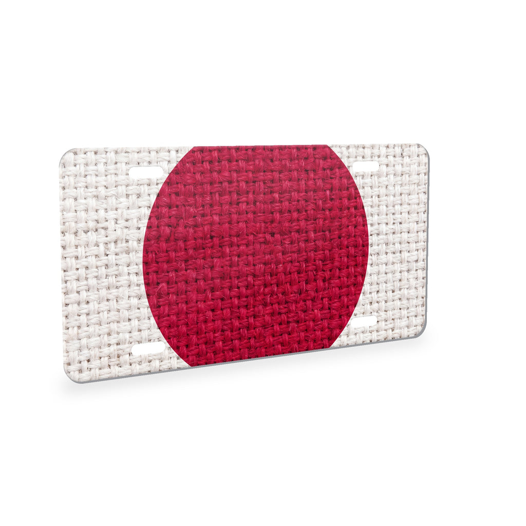 Japan Flag Pride aluminum front license plate