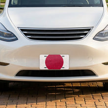 Japan Flag Pride aluminum front license plate