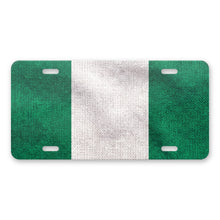 Nigeria Flag Pride aluminum front license plate
