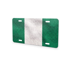 Nigeria Flag Pride aluminum front license plate