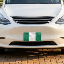 Nigeria Flag Pride aluminum front license plate