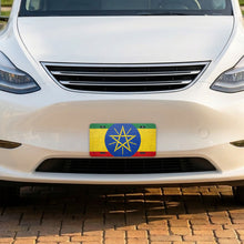 Ethiopia Flag Pride aluminum front license plate