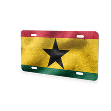 Ghana Flag Pride aluminum front license plate