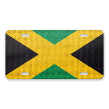 Jamaica Flag Pride aluminum front license plate