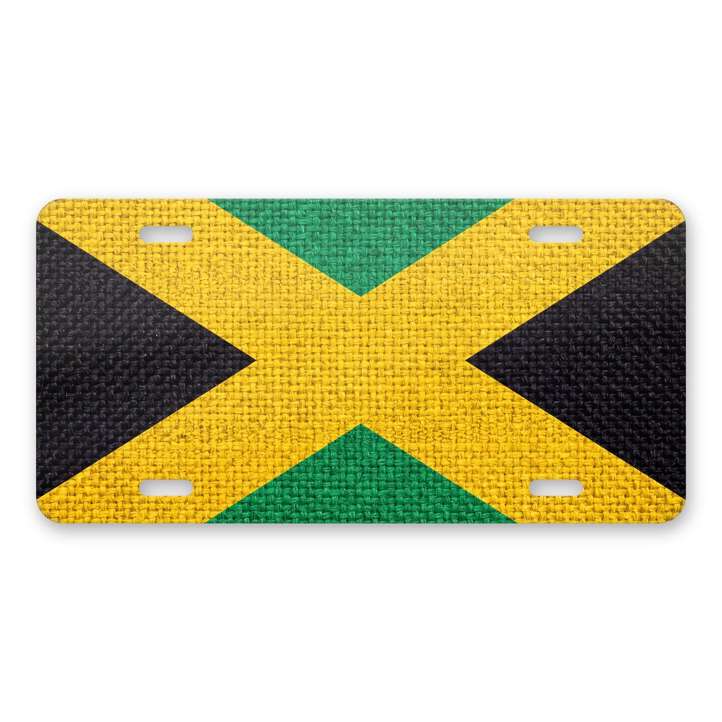 Jamaica Flag Pride aluminum front license plate