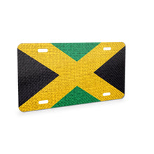 Jamaica Flag Pride aluminum front license plate