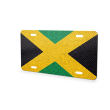Jamaica Flag Pride aluminum front license plate