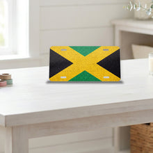 Jamaica Flag Pride aluminum front license plate