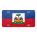 Haiti Flag Pride aluminum front license plate
