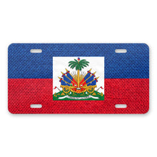 Haiti Flag Pride aluminum front license plate