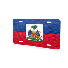 Haiti Flag Pride aluminum front license plate