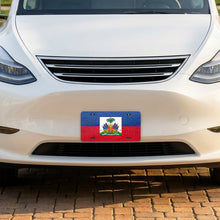 Haiti Flag Pride aluminum front license plate
