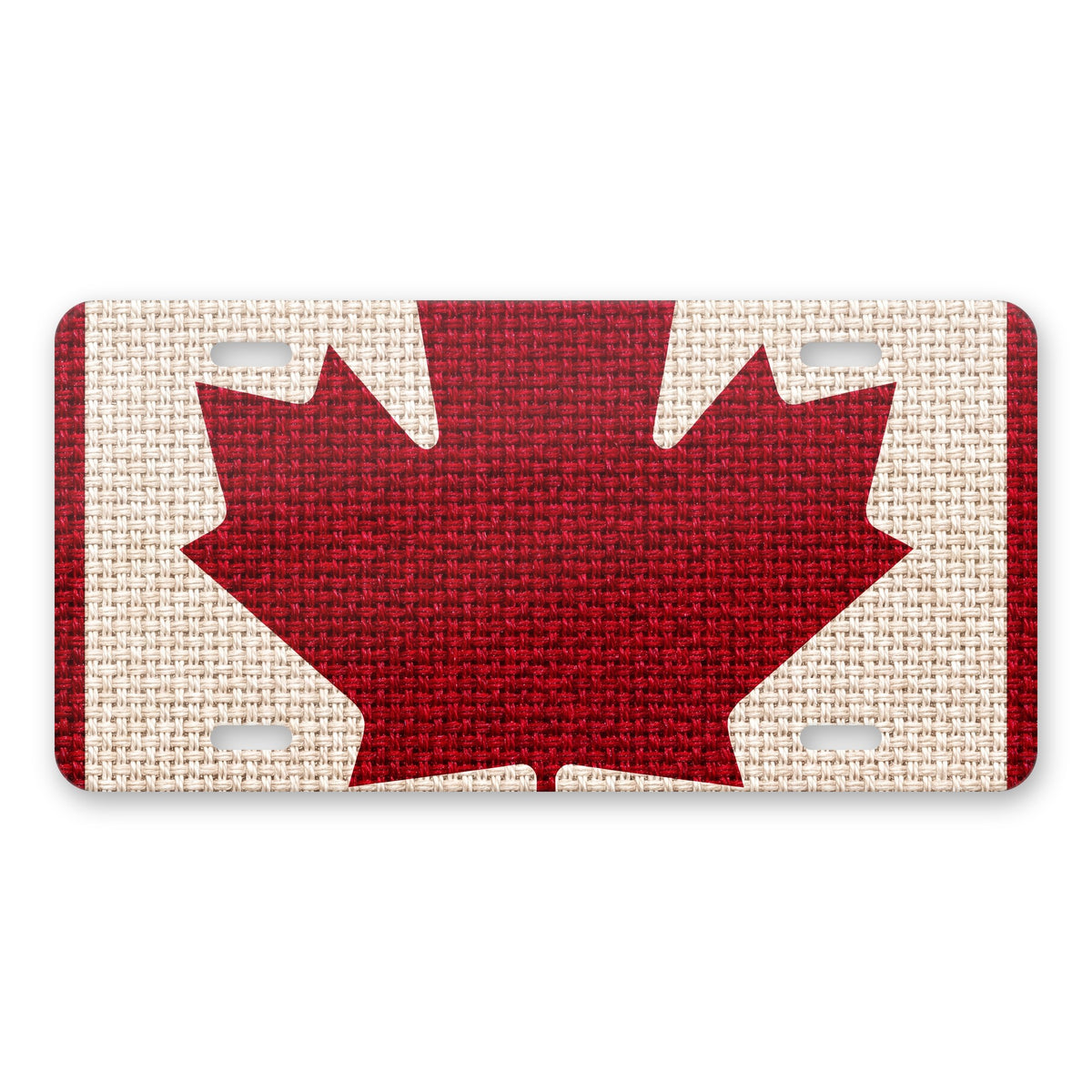 Canada Flag Pride aluminum front license plate
