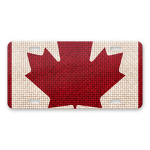 Canada Flag Pride aluminum front license plate