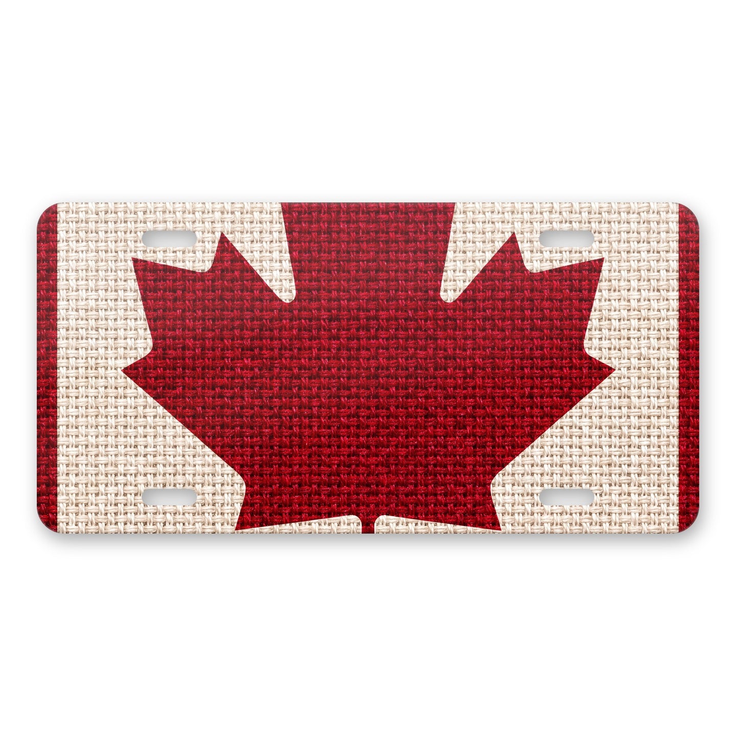 Canada Flag Pride aluminum front license plate