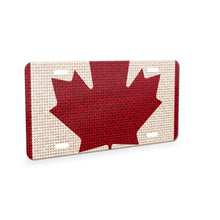 Canada Flag Pride aluminum front license plate