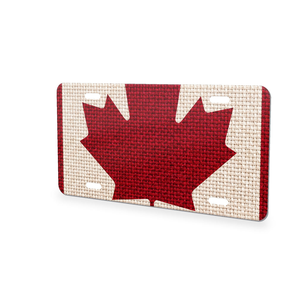 Canada Flag Pride aluminum front license plate