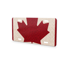Canada Flag Pride aluminum front license plate