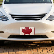 Canada Flag Pride aluminum front license plate