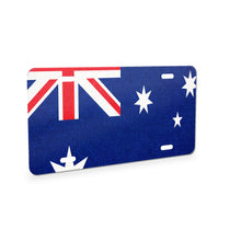 Australia Flag Pride aluminum front license plate
