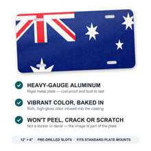 Australia Flag Pride aluminum front license plate