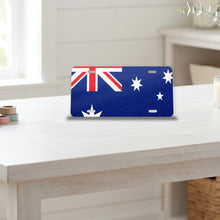 Australia Flag Pride aluminum front license plate