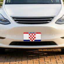 Croatia Flag Pride aluminum front license plate