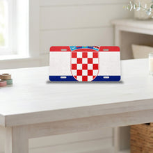 Croatia Flag Pride aluminum front license plate