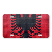 Albania Flag Pride aluminum front license plate