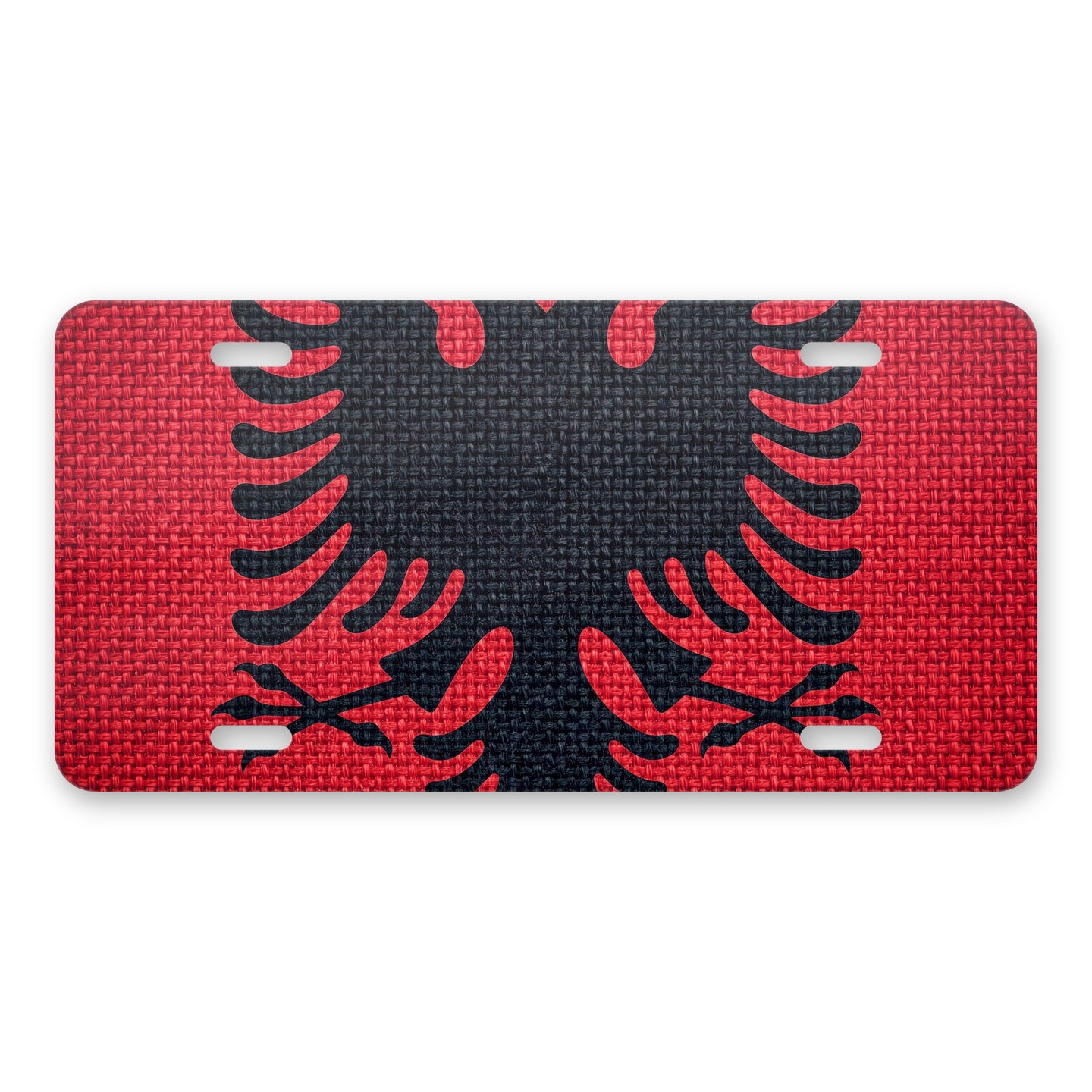 Albania Flag Pride aluminum front license plate