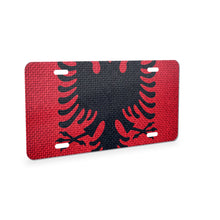 Albania Flag Pride aluminum front license plate