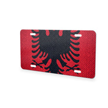 Albania Flag Pride aluminum front license plate