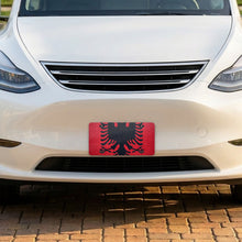 Albania Flag Pride aluminum front license plate