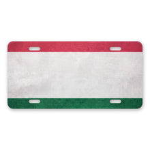 Hungary Flag Pride aluminum front license plate