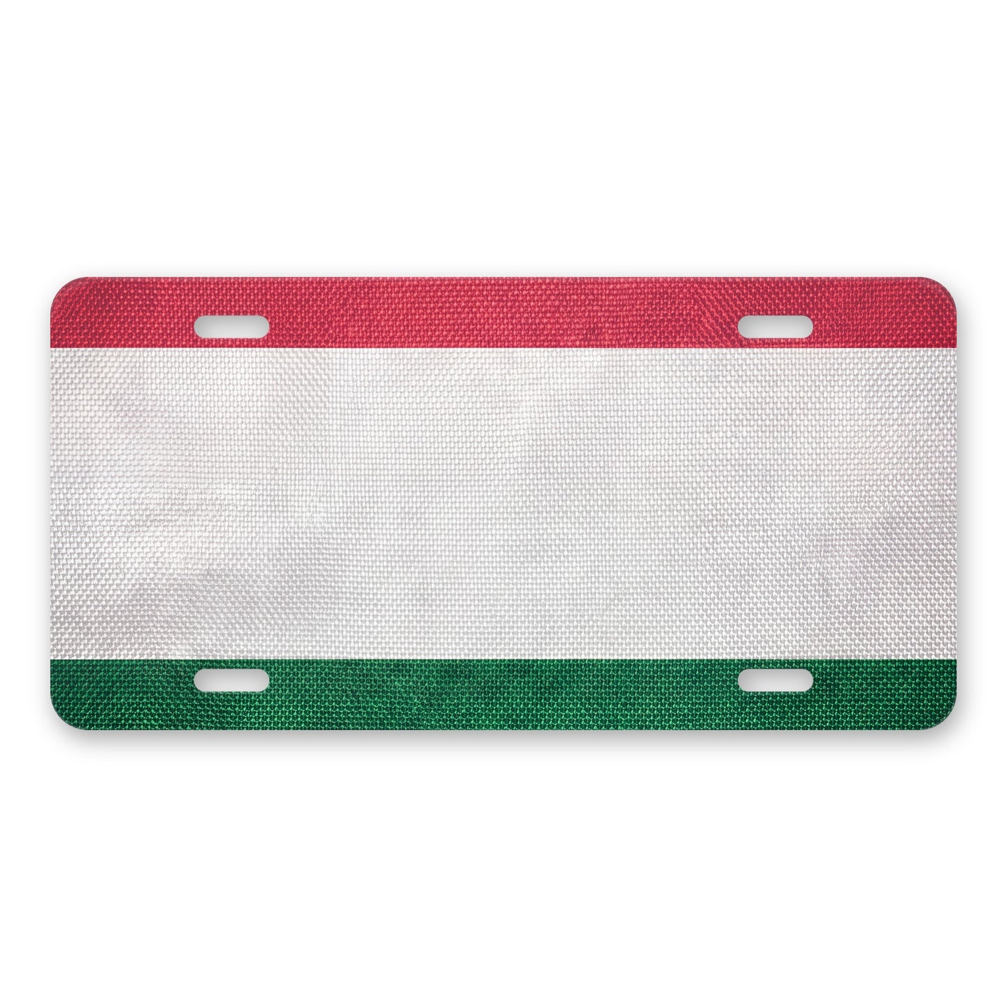 Hungary Flag Pride aluminum front license plate