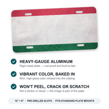 Hungary Flag Pride aluminum front license plate