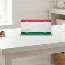 Hungary Flag Pride aluminum front license plate