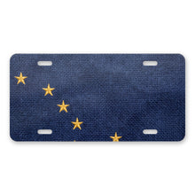 Alaska State Flag aluminum front license plate