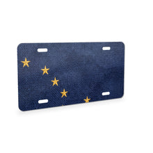 Alaska State Flag aluminum front license plate