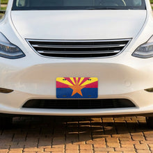 Arizona State Flag aluminum front license plate