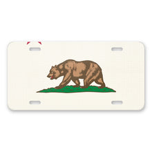 California State Flag aluminum front license plate
