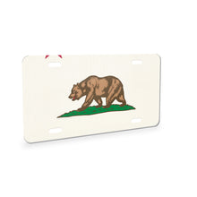 California State Flag aluminum front license plate