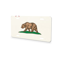 California State Flag aluminum front license plate