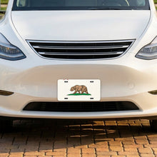California State Flag aluminum front license plate
