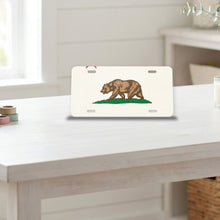 California State Flag aluminum front license plate