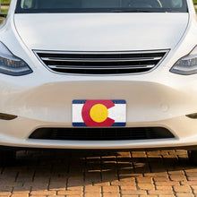 Colorado State Flag aluminum front license plate