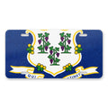 Connecticut State Flag aluminum front license plate