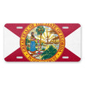 Florida State Flag aluminum front license plate